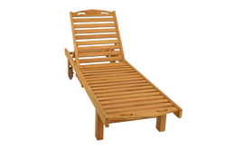 Lettino prendisole in teak 