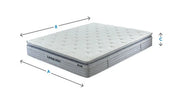 Letto con materasso a molle Supreme Pedic Set con contenitore