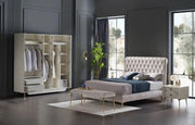 Dolce 6-door wardrobe + dressing table + makeup mirror + 160 cm headboard + 2 bedside tables