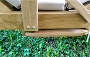 Teak sun lounger 