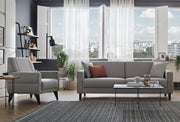 Sofa, upholstered group Astera, 3 seater, 2 seater and armchair, including sofa cushions