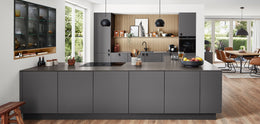 Modern fitted kitchen “SENSO 491”, high-quality materials, individual 3D planning