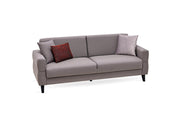 Sofa, upholstered group Astera, 3 seater, 2 seater and armchair, including sofa cushions