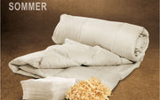 Linen / cotton / pine duvet - light summer - washable