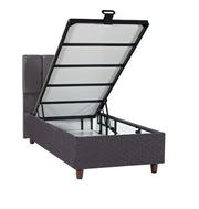 Boxspringbett ELENA Antrazit Eleganz Komfort und Stauraum perfekt vereint